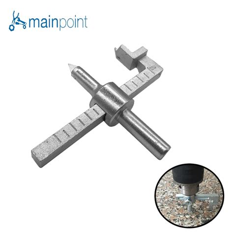 Mainpoint 26 150mm Adjustable Circle Tile Cutter Hole Cutter for Ceramic Tile Tungsten Carbide ...