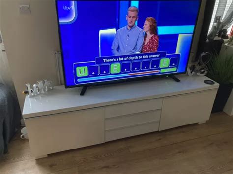IKEA BESTA BURS Tv Bench High Gloss White £65.00 - PicClick UK