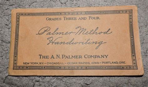 $23 2017 Vintage 1948 Palmer Method Handwriting Cursive Booklet Grades 3 and 4 book ...