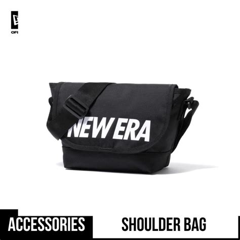 New Era Logo Black Shoulder Bag | Shopee Malaysia