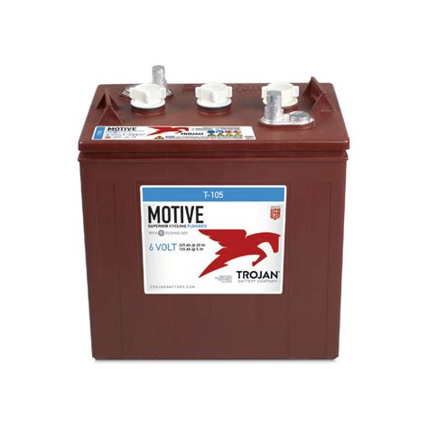 T-105 Trojan 6-Volt Deep Cycle Battery - Isle Golf Cars Inc.