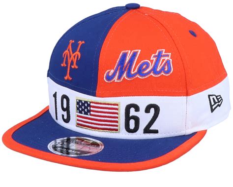 New York Mets Colour Block Lg 9fifty Blue/Orange Snapback - New Era cap ...