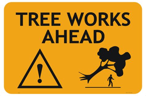 Tree Works Sign - Tree Felling signs On-line - Swing Stand