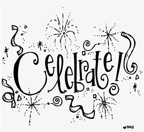 Confetti Clipart Black And White - Celebration Clip Art Black And White - 1200x1043 PNG Download ...