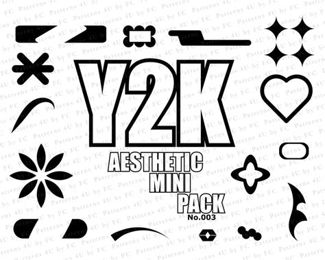 Y2K Mini Pack, Y2K Aesthetic Vector Icons Mini Pack for Graphic Design ...