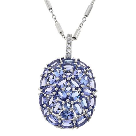 Colleen Lopez Sterling Silver Oval Gemstone Pendant with Chain ...