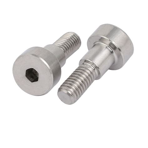 5pcs 304 Stainless Steel Hex Socket Shoulder Bolt 6mm Shoulder Dia 6mm Shoulder Length M5 Thread ...