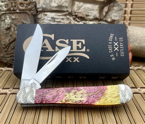 Case XX Custom Golden SUNDANCER Engraved Copperhead Pocket Knife #05 – Wild Horse Custom Knives