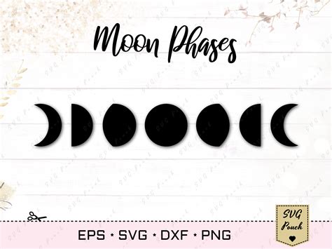 Moon Phases SVG By SVGPouch | TheHungryJPEG