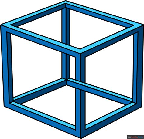 How To Draw An Impossible Cube 15 Drawing Reference Line Drawing | Images and Photos finder