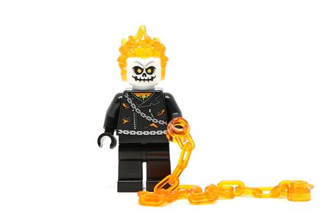 LEGO Marvel Super Heroes Minifigure - Ghost Rider with Flame Chain (76058) - Walmart.com ...