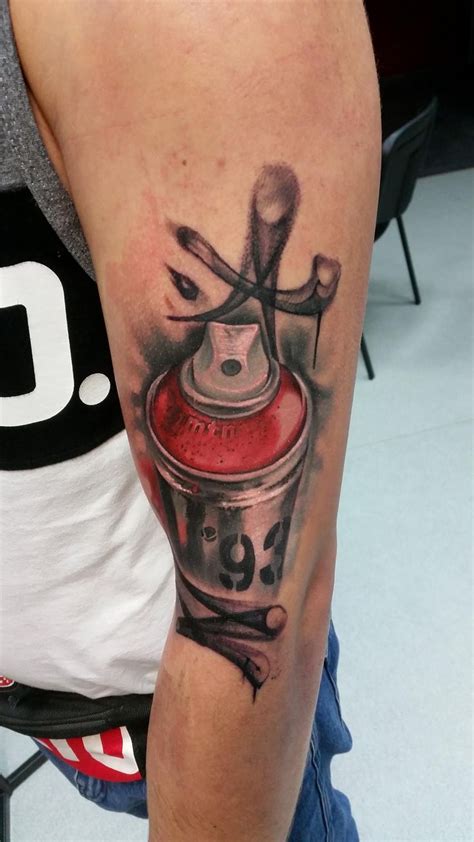 Spray paint can tattoo by Adam Kjalfo. Limited availability at Redemption Tattoo Studio ...