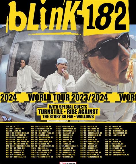 Blink-182 - World Tour 2023 - 2024 - 12 September 2023 - Royal Arena Copenhagen - Event/Gig ...