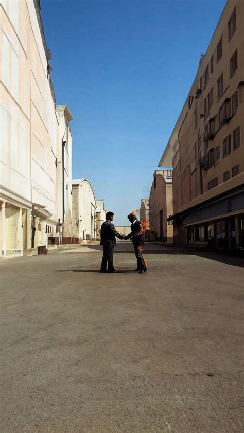 Wish You were here by Pink Floyd album cover expanded | Pink floyd ...