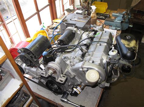 Roys Hillman Imp years: Bench testing a re built Mk1 Hillman Imp engine.