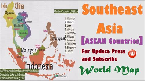 Southeast Asian Countries (ASEAN,Location of Countries,Capitals,Membership,Established Date etc ...