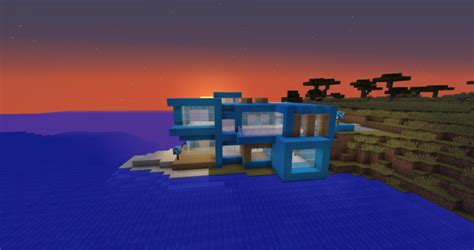 Modern Concrete House Minecraft Project