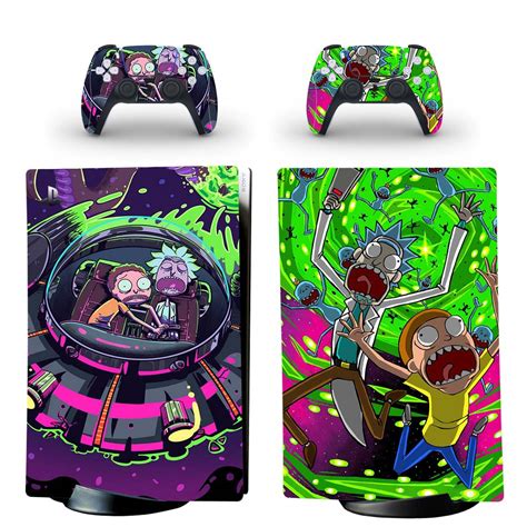 Rick And Morty Skin Sticker Decal For PS5 Digital Edition And Controllers - ConsoleSkins.co