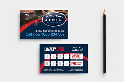 Car Detailing Business Cards Templates | CarSide