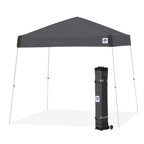 E-Z UP Vista Series 12 ft. x 12 ft. Steel Grey Instant Canopy Pop Up ...