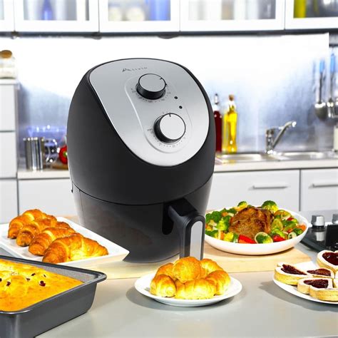 3L Alivio Air Fryer 1200W Airfryer Removable Basket Timer & Temperature Oil Free Low Fat Healthy ...