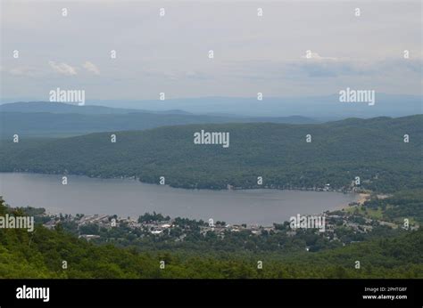 Lake George Village Stock Photo - Alamy