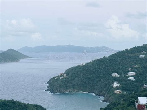 Aerial View of the Coki Point Beach in United States Virgin Islands ...