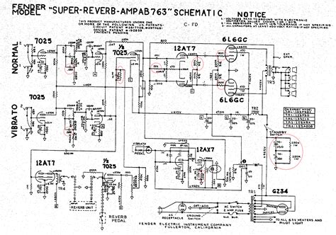 Fender Deluxe Reverb Reissue Schematic