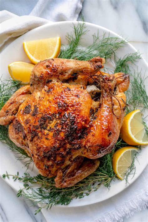 Roasted Chicken with Garlic & Herbs | FeelGoodFoodie