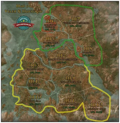 Witcher 3's main map in relation to overall Northern Kingdoms' map : wiedzmin