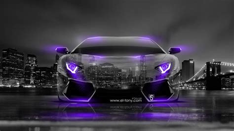 Black Lamborghini with Neon Blue Lights | Lamborghini-Aventador-Front-Crystal-City-Car-2014 ...