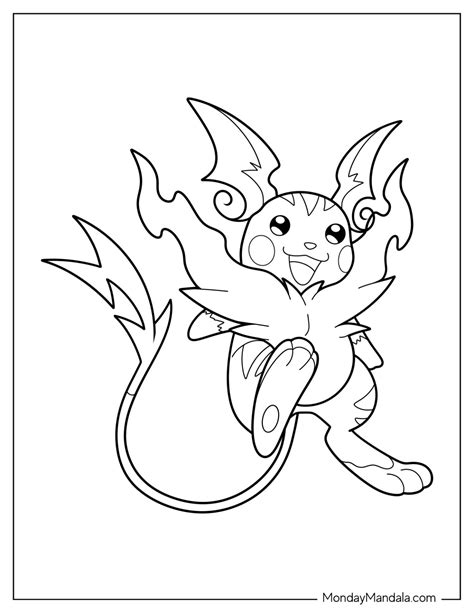 20 Raichu Coloring Pages (Free PDF Printables)