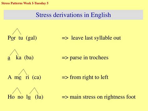 PPT - Stress patterns in English words PowerPoint Presentation, free download - ID:3715527