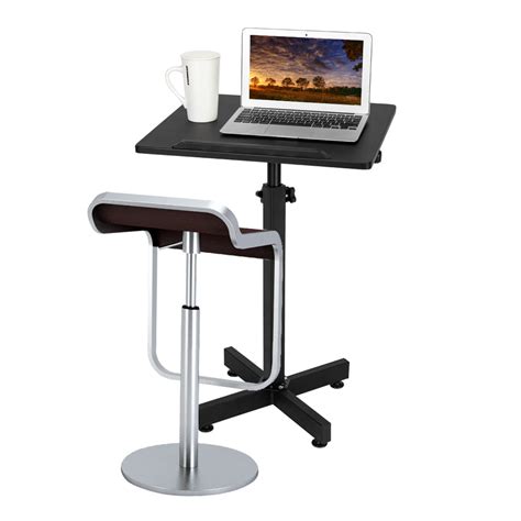 UBesGoo Mobile Lectern Podium Stand, Height Adjustable Church Classroom Lecture, Portable ...