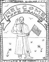 Pope Francis Coloring Pages Sketch Page sketch template