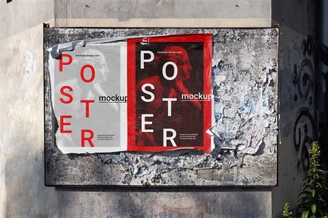 Street poster mockup - Instant Download