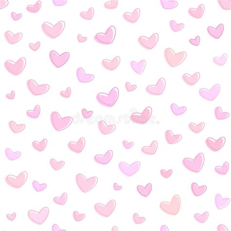 Pink Background With Hearts Stock Vector - Illustration of heart, vector: 17704025