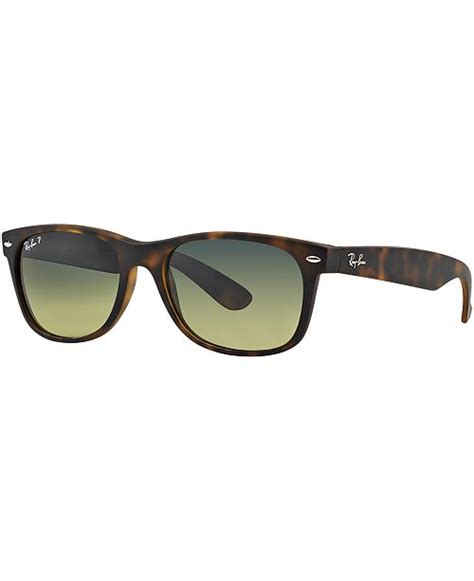 Ray-Ban Polarized Sunglasses, RB2132 55 New Wayfarer & Reviews ...