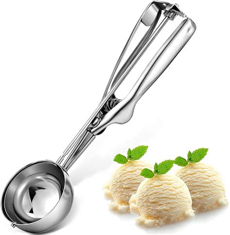 Buy Generic Ice Cream Scooper with Trigger, Stainless Steel, 6cm Ice Cream Scoop Stainless Steel ...