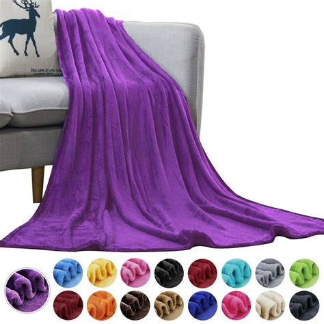 Howarmer Large Purple Fleece Throw Blankets, King Size Soft Fuzzy Blanket for Women Men and Kids ...