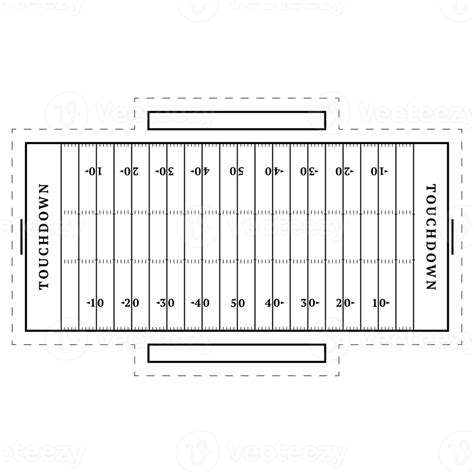 american football field isolated illustration 13396227 PNG