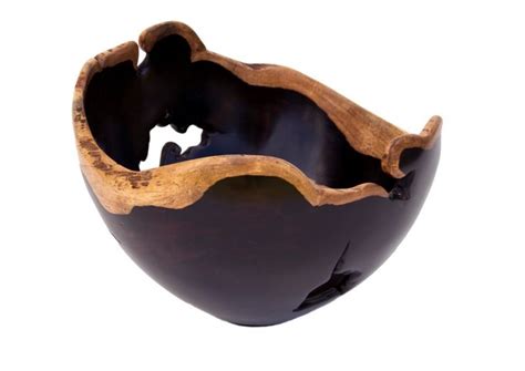 African Blackwood Sculptural Bowl - African Furniture & Decor│Phases Africa