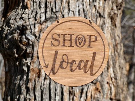 Shop Local Sign / Shop Small Business / Support Small Business | Etsy