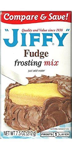 Jiffy Fudge Frosting Mix 7.5-oz Boxes (Pack of 6) Food, Beverages Tobacco Food Items Bakery