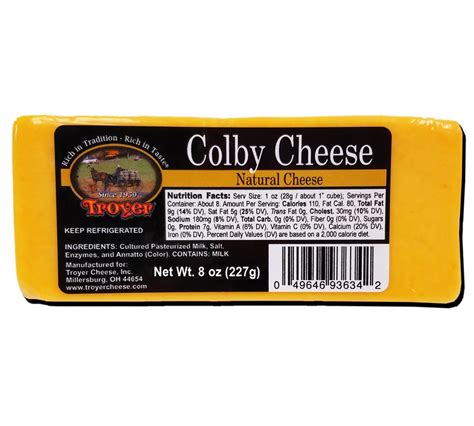 Colby 8 oz - Willie's Fruit & Cheese