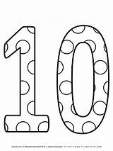 Numbers 1 To 10 Coloring Pages sketch template
