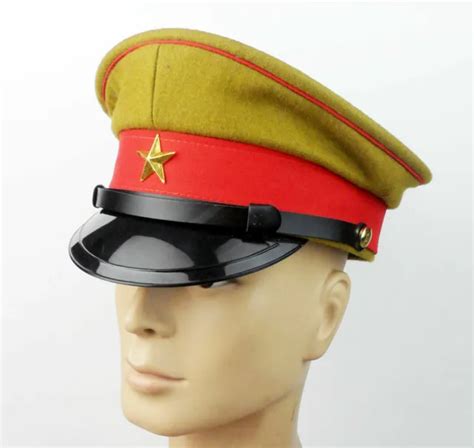 CLASSIC WWII IMPERIAL Japanese Army Officer's Wool Visor Crusher Cap Hat Size M $18.99 - PicClick