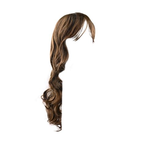 Wavy Hair Head Brown Wig, Wave, Hair, Head PNG Transparent Image and Clipart for Free Download