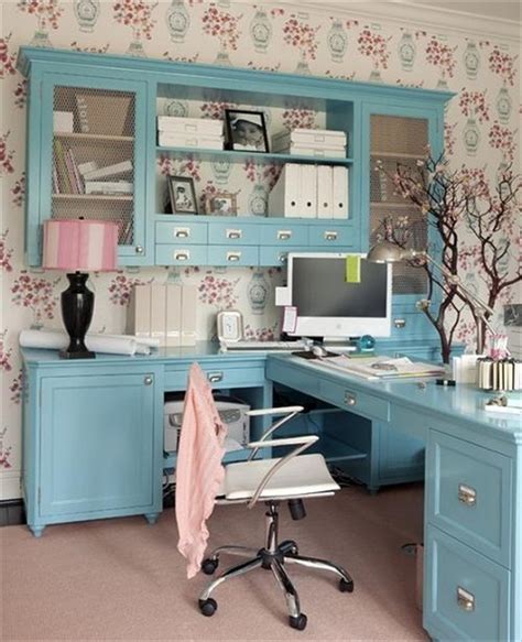 24 Fancy & Fabulous Feminine Office Design Ideas