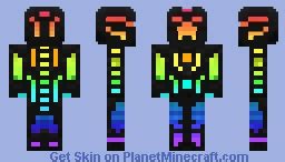 Rainbow Creeper Minecraft Skin